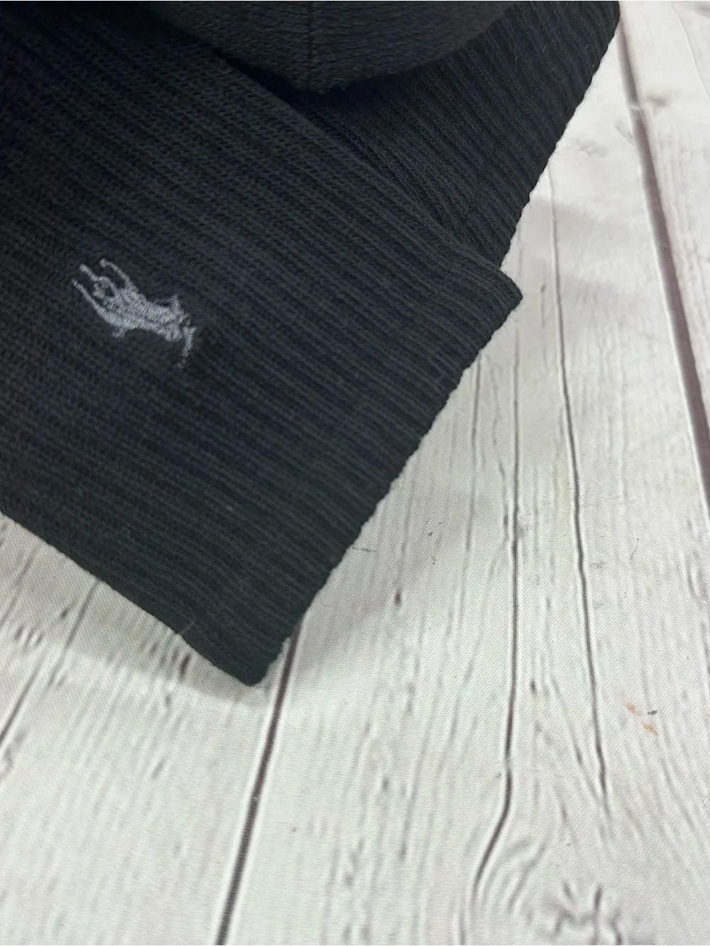Polo by Ralph Lauren Black Ribbed Crew Socks - 6 Pack